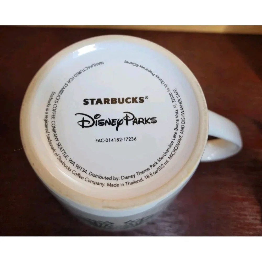 STARBUCKS Disney Parks EPCOT 35th Anniversary Coffee Mug Walt Disney World